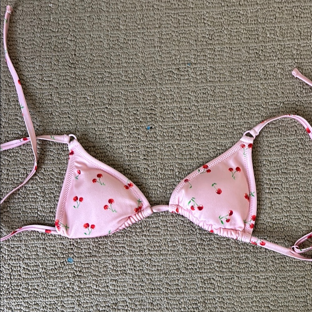 Pacsun L. A. HEARTS cherry bikini top